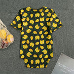 Yellow Mango Fruit Pattern Print Men's Bodysuit
