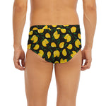 Yellow Mango Fruit Pattern Print Men's Briefs