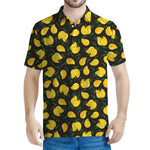 Yellow Mango Fruit Pattern Print Men's Polo Shirt