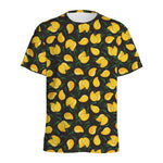 Yellow Mango Fruit Pattern Print Men's Sports T-Shirt