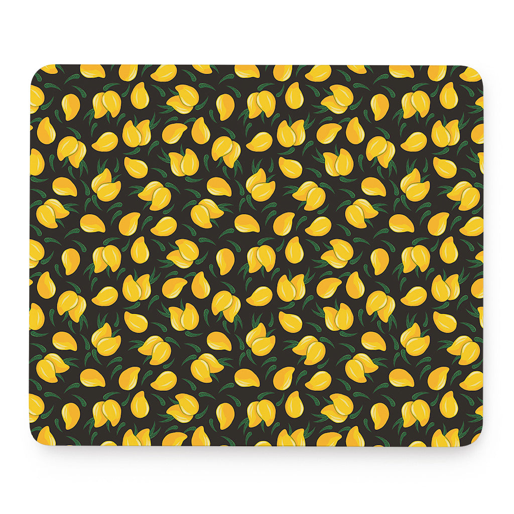 Yellow Mango Fruit Pattern Print Mouse Pad