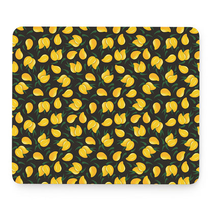 Yellow Mango Fruit Pattern Print Mouse Pad