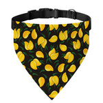 Yellow Mango Fruit Pattern Print Over The Collar Dog Bandana