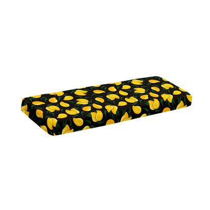Yellow Mango Fruit Pattern Print Piano Keyboard Cover