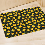 Yellow Mango Fruit Pattern Print Polyester Doormat