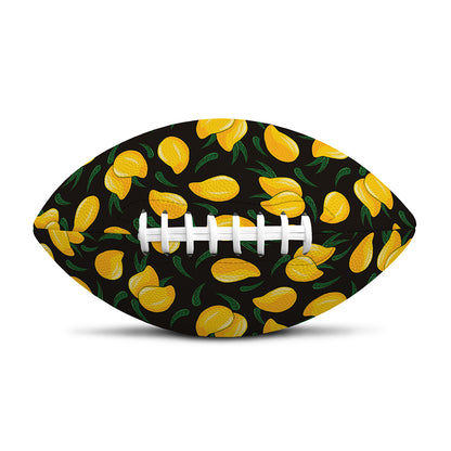 Yellow Mango Fruit Pattern Print Rugby Ball