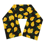 Yellow Mango Fruit Pattern Print Scarf