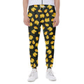 Yellow Mango Fruit Pattern Print Joggers