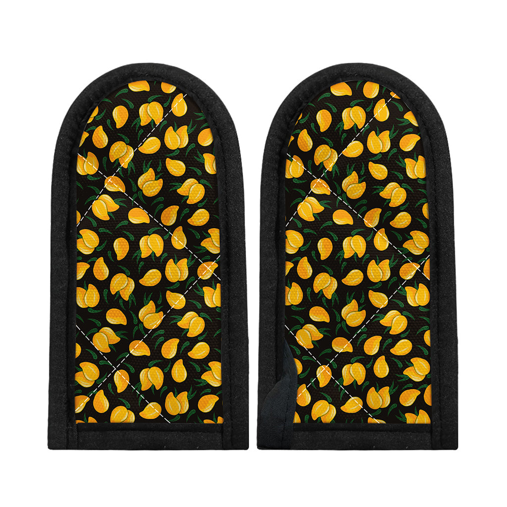 Yellow Mango Fruit Pattern Print Skillet Handle Cover