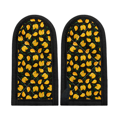 Yellow Mango Fruit Pattern Print Skillet Handle Cover
