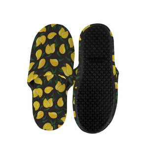 Yellow Mango Fruit Pattern Print Slippers