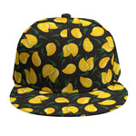 Yellow Mango Fruit Pattern Print Snapback Cap