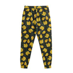 Yellow Mango Fruit Pattern Print Sweatpants