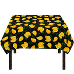 Yellow Mango Fruit Pattern Print Tablecloth