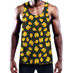 Yellow Mango Fruit Pattern Print Training Tank Top
