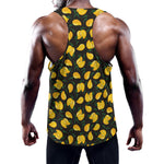 Yellow Mango Fruit Pattern Print Training Tank Top