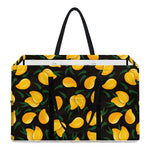 Yellow Mango Fruit Pattern Print Utility Tote Bag