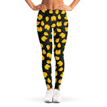 Yellow Mango Fruit Pattern Print Women's Leggings