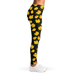 Yellow Mango Fruit Pattern Print Women's Leggings