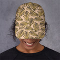 Yellow Monstera Leaves Pattern Print Baseball Cap