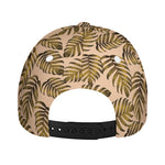 Yellow Monstera Leaves Pattern Print Baseball Cap