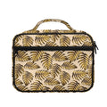 Yellow Monstera Leaves Pattern Print Briefcase Bible Bag