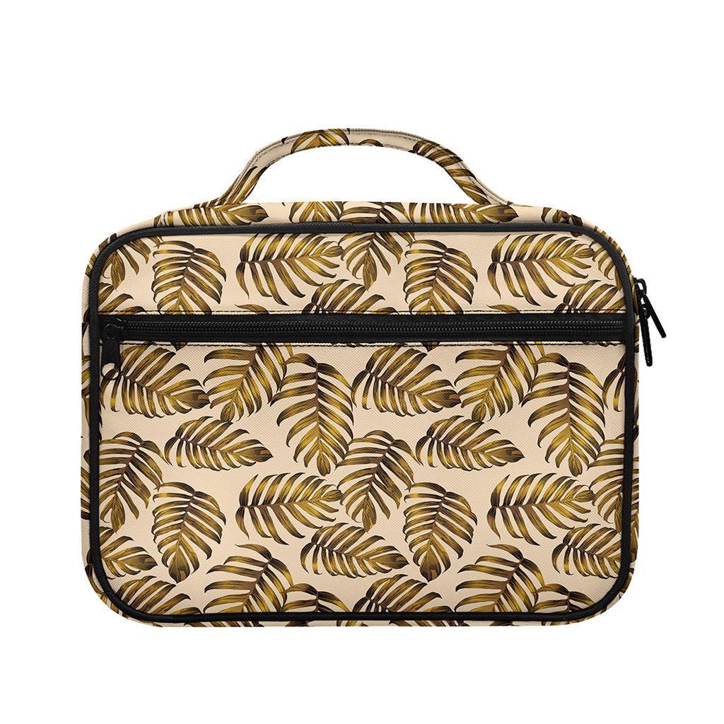 Yellow Monstera Leaves Pattern Print Briefcase Bible Bag