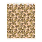 Yellow Monstera Leaves Pattern Print Curtain