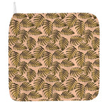 Yellow Monstera Leaves Pattern Print Hand Towel