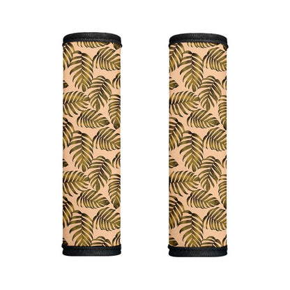 Yellow Monstera Leaves Pattern Print Handle Covers