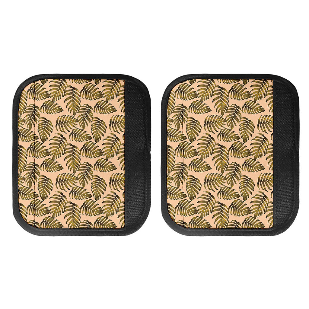 Yellow Monstera Leaves Pattern Print Handle Covers