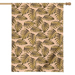 Yellow Monstera Leaves Pattern Print House Flag