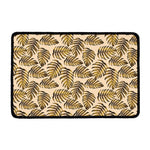 Yellow Monstera Leaves Pattern Print Kitchen Mat
