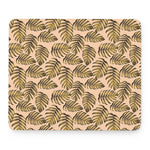 Yellow Monstera Leaves Pattern Print Mouse Pad