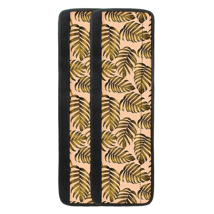 Yellow Monstera Leaves Pattern Print Refrigerator Handle Covers