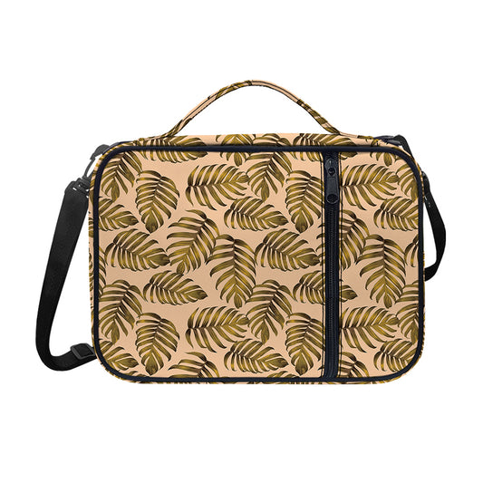 Yellow Monstera Leaves Pattern Print Shoulder Strap Bible Bag