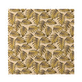 Yellow Monstera Leaves Pattern Print Silk Bandana