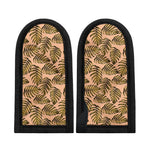 Yellow Monstera Leaves Pattern Print Skillet Handle Cover