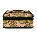 Yellow Monstera Leaves Pattern Print Small Lunch Bag