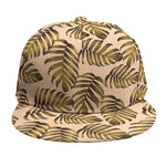 Yellow Monstera Leaves Pattern Print Snapback Cap