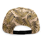 Yellow Monstera Leaves Pattern Print Snapback Cap