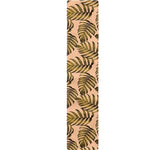 Yellow Monstera Leaves Pattern Print Table Runner