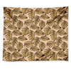 Yellow Monstera Leaves Pattern Print Tapestry