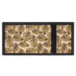 Yellow Monstera Leaves Pattern Print Trifold Wallet