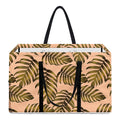Yellow Monstera Leaves Pattern Print Utility Tote Bag