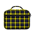 Yellow Navy And Black Plaid Print Briefcase Bible Bag