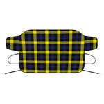 Yellow Navy And Black Plaid Print Car Windshield Snow Cover