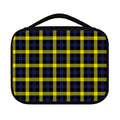 Yellow Navy And Black Plaid Print Classic Bible Case