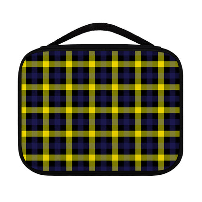 Yellow Navy And Black Plaid Print Classic Bible Case