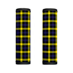 Yellow Navy And Black Plaid Print Handle Covers